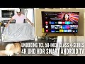 Unboxing TCL 50-inch Class 4-Series 4K UHD HDR Smart Android TV - 50S434, 2021 Model