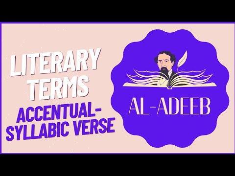What is the purpose of syllabic verse?
