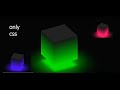 Ambient Light Effects | CSS 3D Glowing Cube Animation Effects