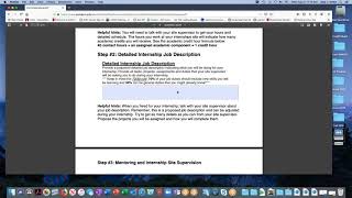 Internship Proposal Instructions