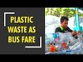 Indonesians can pay bus fare with plastic waste