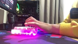 AKKO ACR61 Jelly Pink Switches (1 o-ring per key) with Modded Stabilizers