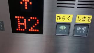 Elevator at Chiyo-kenchoguchi Station on the Fukuoka Subway Hakozaki Line in Japan