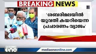 ശബരിമലയിൽ യുവതി കയറിയെന്ന പ്രചാരണം വ്യാജമെന്ന് ദേവസ്വം ബോർഡ് പ്രസിഡന്‍റ്