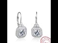 s925 sterling silver rhinestone earrings