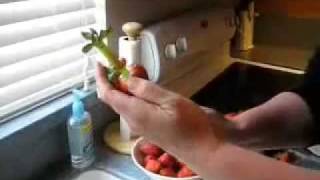 How to core a strawberry