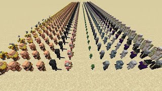 Nether Army vs OverWorld Army [Minecraft]