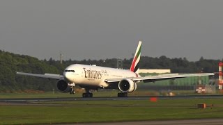 ☆エミレーツ航空 (Emirates)Boeing 777-31H/ER☆Landing☆Narita RWY34R成田空港☆東雲の丘