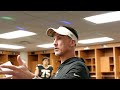 Dennis Allen & Michael Thomas locker room speech after Saints win vs. Bears | 2023 NFL Week 9