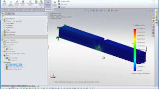 Solidworks simulation: Mesh control, adaptive meshing.