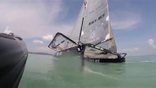 SL33 catamaran sailing Lake Balaton