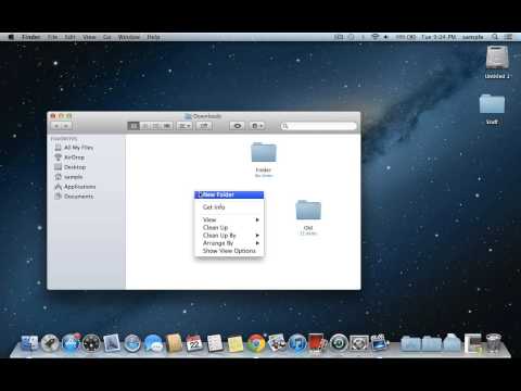 How to create new folder on a mac How to create new folder on a mac