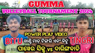 Dhamana vs tingri || power six vs daringbadi || Gumma volleyball tournament 2024