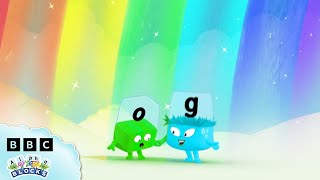 🎨 Rainbows and Colours with the Alphablocks 🌈 | Learn to Write | @officialalphablocks