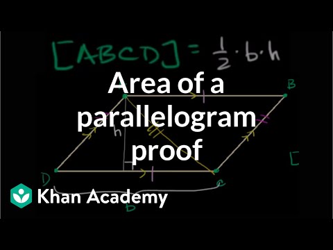 Area of a parallelogram | Perimeter, area, and volume | Geometry | Khan Academy Area of a parallelogram | Perimeter, area, and volume | Geometry | Khan Academy