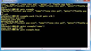 Ruby Programming Tutorial - 32 - Methods for Hashes