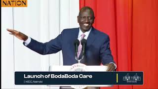 Ruto: I'm a professor of politics but let's not introduce that in the boda boda sector