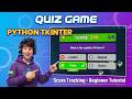Build a Quiz Game with Score Tracking in Python – Tkinter Beginner Tutorial