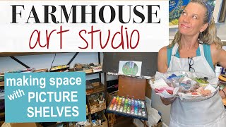 Farmhouse Art Studio / Making Space with Picture Shelves (Installation Demonstration)