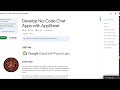 [SEP] Develop No-Code Chat Apps with AppSheet #GSP1146 #qwiklabs #arcade
