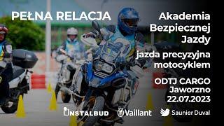 Akademia Bezpiecznej Jazdy - jazda precyzyjna motocyklem - PEŁNA RELACJA - ODTJ CARGO Jaworzno