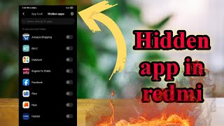 how to hide apps in all redmi mobiles in tamil