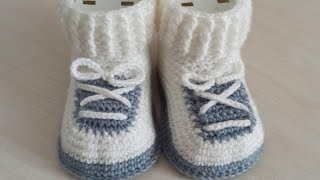 A WONDERFUL SHOE / crochet baby booties model