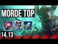 MORDEKAISER vs DARIUS (TOP) | 8 solo kills, Legendary, 12/3/6 | VN Master | 14.13