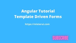 Angular Tutorial for Beginners | Template Driven forms with Examples