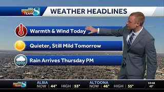 Iowa weather: Windy and warm today with rain chances on the way