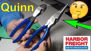 Quinn Long Nose Pliers & Diagonal Cutters|Harbor Freight Review