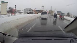 (雨の日)　函館　除雪しないとこうなる