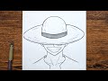 How to draw Luffy | Monkey D. Luffy step by step | easy One Piece drawing