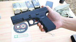 แบลงค์กัน RETAY GLOCK 19C Gen 4 ดำ ไม่เจาะพอร์ต BLANKGUN