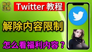 twitter怎么看敏感内容? twitter敏感内容怎么解除 ios和安卓手机和电脑版本通用