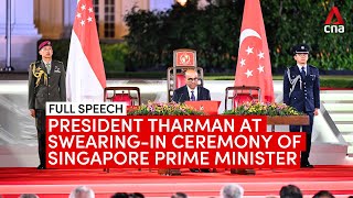 "Our country is in good hands": President Tharman to Singaporeans at PM Lawrence Wong's swearing-in