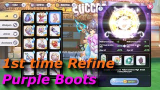 1st time Refine purple Boots | rox | Ragnarok X: Next Generation