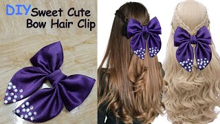 DIY Cute Bow Hair Clip | Quick and Easy Tutorial