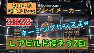 【NBA2K22】来ました謎ビルド！そんなビルド名あり？w〜レアビルド探そうZE!22〜