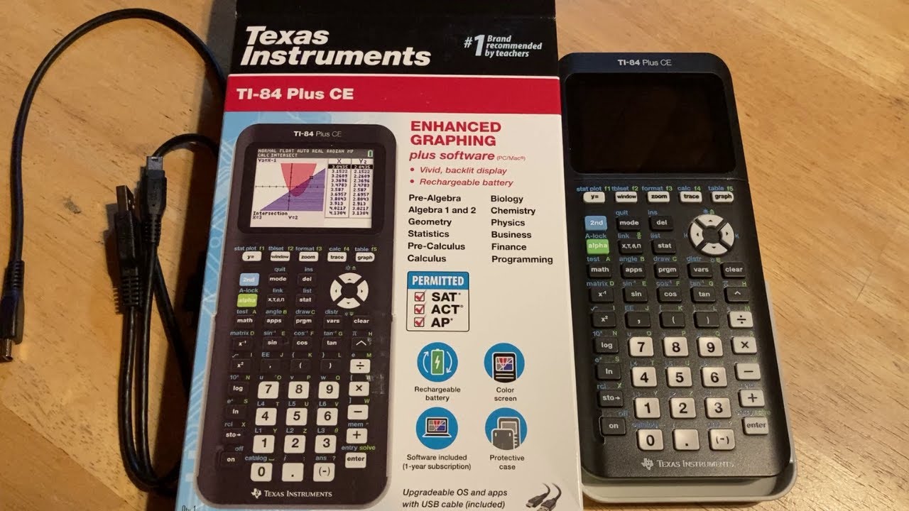 Texas Instruments TI-84 Plus CE Color Graphing Calculator - YouTube