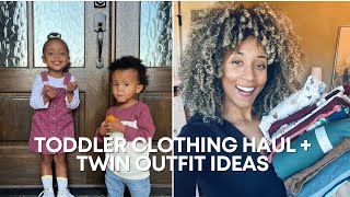 Toddler Fall Haul | Cute Kids Clothes | Target Haul | Janie and Jack Haul | twin sibling matching