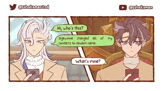 contact name (wriolette) [GENSHIN IMPACT - COMIC MEME]