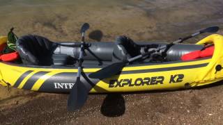 GearRat Outdoors: Intex Explorer K2 2 Person Kayak. First look, first run.