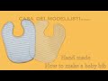 tutorial 아기 턱받이 만드는 방법.how to make a baby bib pattern u0026sew casa dei modellisti