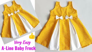 A-Line Baby frock cutting and stitching | Baby Frock cutting and stitching