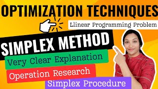 Simplex Method in Telugu || LPP using Simplex Method || Simple steps with solved Problem || #OT ||