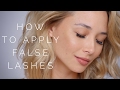 How To Apply False Eyelashes - Beginners Tutorial | Aja Dang