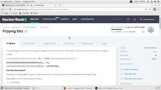 Flipping bits Hacker Rank Solution in C Programming