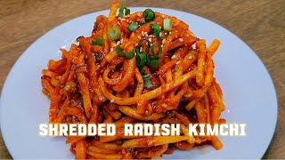 Easy kimchi-Shredded Radish Kimchi bibimbap