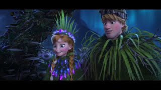 The trolls arranging a marriage between Princess Anna and Kristoff (Frozen 2013)